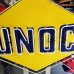 New Sunoco Porcelain Sign with Neon & Flashing Arrow 7 FT W x 5 FT H