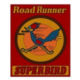 New Roadrunner Superbird Porcelain Neon Sign 58 IN W x 70 IN H