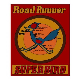 New Roadrunner Superbird Porcelain Neon Sign 58 IN W x 70 IN H