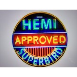 New Hemi Approved Superbird Porcelain Neon Sign 36 Inch Diameter / Free Delivery