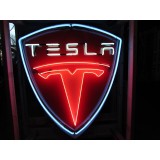 New Tesla Porcelain Neon Sign 36"W x 48"H