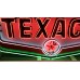 Original Texaco Porcelain Sign with Neon 7 FT W x 4 1/2 FT H