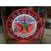 New Texaco Gasoline / Motor Oil Porcelain Neon Sign 36 Inch DIA / Free Delivery