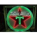 Original Texaco Porcelain Sign with Animated Neon 72 Diameter