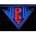 New Truck Dept Painted Metal Neon Sign 96"W x 77"H