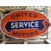 New United Motors Single-Sided Porcelain Neon Sign 48"W x 28"H