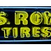 Original U.S. Royal Tires Sign with Neon 60"W x 18"H