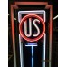 New US Tires Porcelain Neon Sign 18"W x 60"H