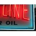 Original Valvoline Painted Neon Sign 70"W x 34"H