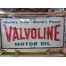 Original Valvoline Painted Neon Sign 70"W x 34"H