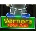 New Porcelain Vernor's Soda Jerk Sign with Neon 42 " W x 72 "H 