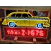 New "Vintage TAXI" Double-Sided Painted Neon Sign 72"W x 42"H