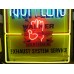 Original Walker Muffler Painted Tin Sign with Neon 42"W x 58"H