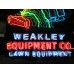 New Weakley Equipment Animated Painted Neon Sign 52"W x 72"H