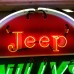 New Steel "Jeep Willy's Service" Porcelain Neon Sign - 48" Diameter