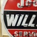 New Steel "Jeep Willy's Service" Porcelain Neon Sign - 48" Diameter