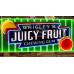 New Wrigley's Juicy Fruit Gum Candy Wrapper Painted Neon Sign 78 IN W x 34 IN H