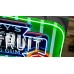 New Wrigley's Juicy Fruit Gum Candy Wrapper Painted Neon Sign 78 IN W x 34 IN H
